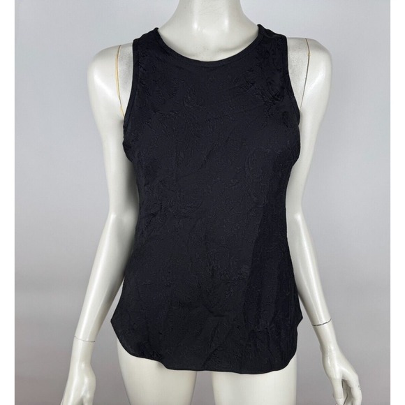 Veronica Beard Tops - Veronica Beard Sabrina Tank Top‎ Women 4 NWT Textured Silk Sleeveless Round neck